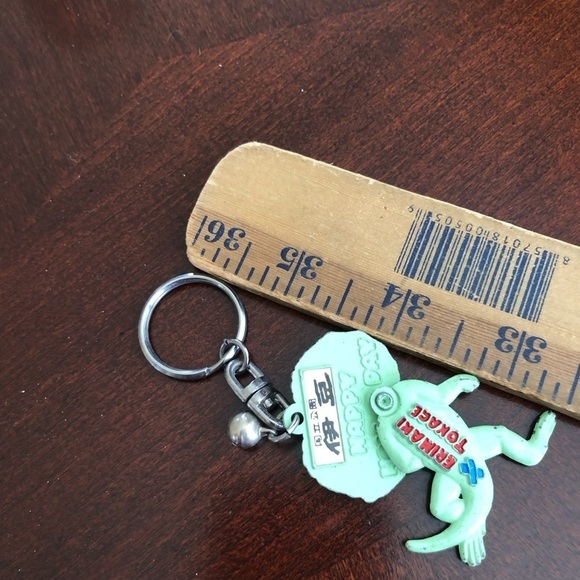 Vintage Showa Retro Frilled Lizard Keychain - Picture 3 of 3